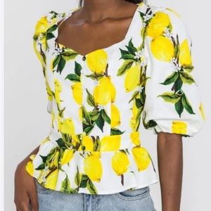 English Factory Lemon Blouse